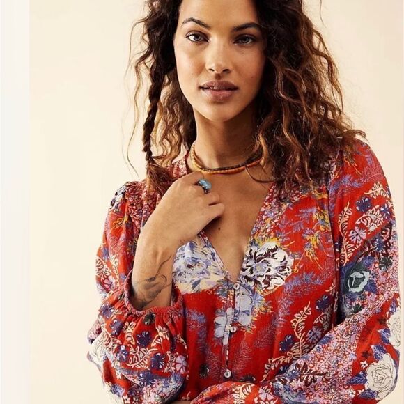 New With tag Free People Maris Printed Midi Dress 
Size XS 
Retail $169 - Picture 4 of 7